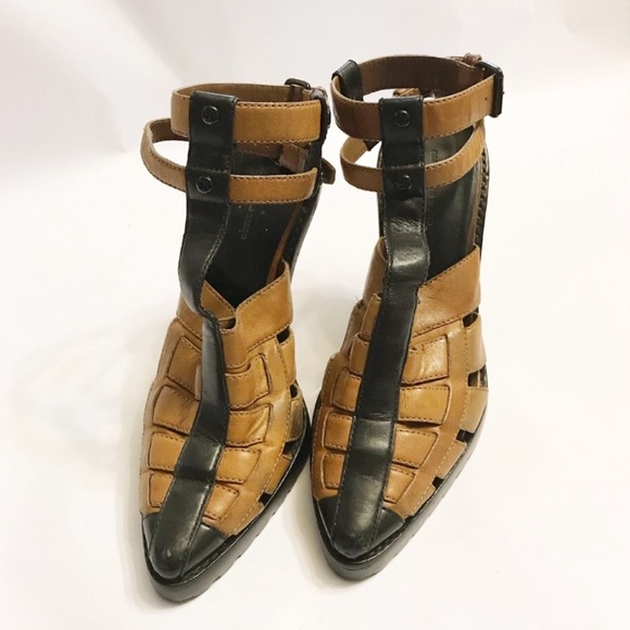 Alexander Wang Abbey Ankle-strap Leather Sandals - Picture 2 of 7